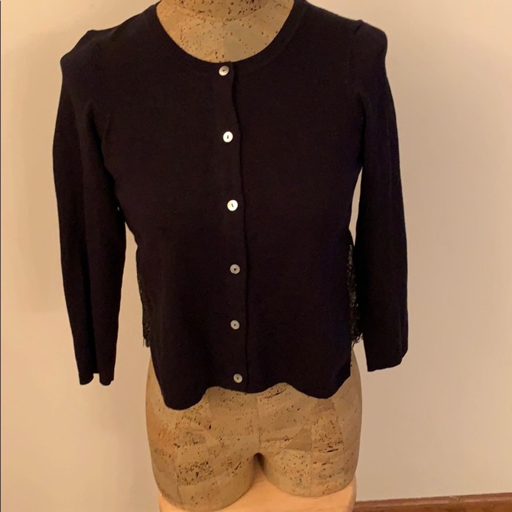 Knitted knotted cardigan